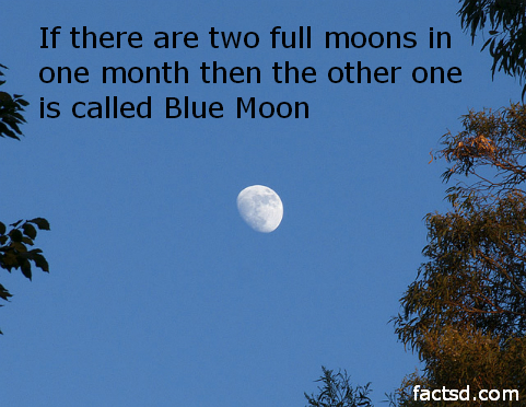 facts about the moon