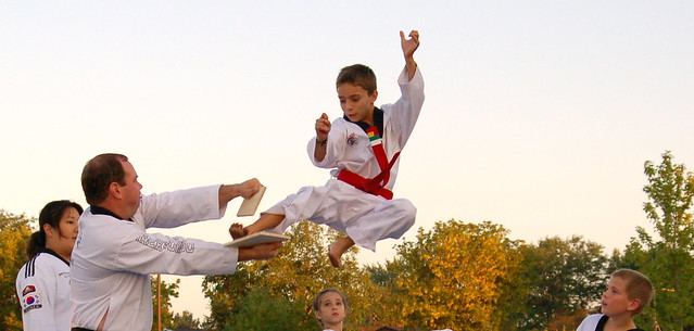 Taekwondo student