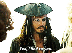 pirate captain admitting he lied